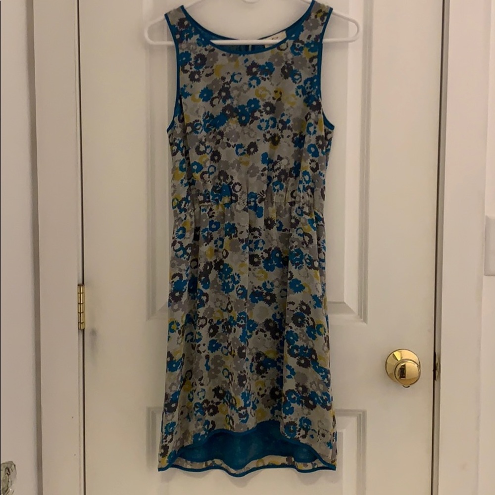 Floral vintage-print sleeveless dress
